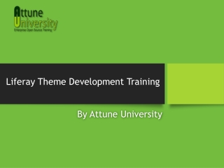 Liferay Theme Development Training