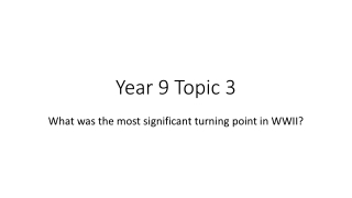 Year 9 Topic 3