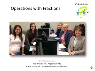 Operations with Fractions