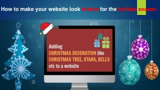 How to make your website look festive for the holiday season