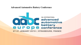 Advanced Automotive Battery Conference