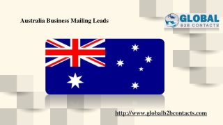 Australia Business Mailing Leads