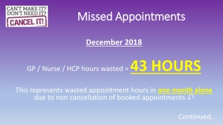 Missed Appointments