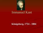 Immanuel Kant