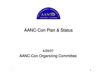 AANC-Con Plan &amp; Status