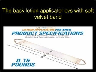 Back lotion applicator cvs