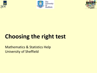 Choosing the right test Mathematics &amp; Statistics Help University of Sheffield
