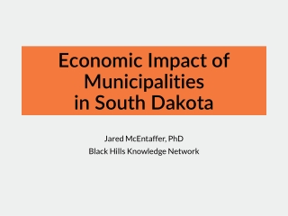 Economic Impact of Municipalities in South Dakota
