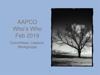 AAPCO Who’s Who Feb 201 9