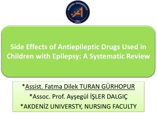 * Assist . Fatma Dilek TURAN GÜRHOPUR * Assoc . Prof. Ayşegül İŞLER DALGIÇ