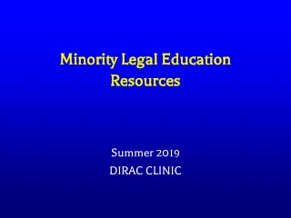 Minority Legal Education Resources
