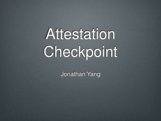 Attestation Checkpoint