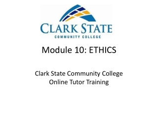 Module 10: ETHICS