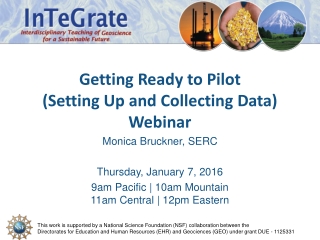 Getting Ready to Pilot (Setting Up and Collecting Data) Webinar