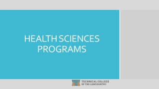 HEALTH SCIENCES PROGRAMS