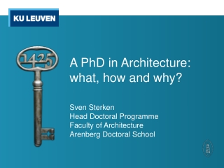 A PhD in Architecture: what , how and why ?
