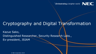 Cryptography and Digital Transformation