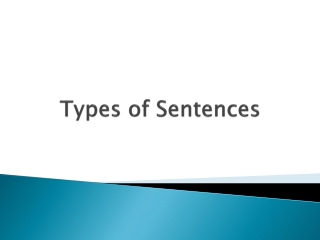 Types of Sentences