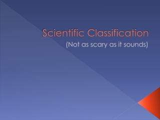 Scientific Classification