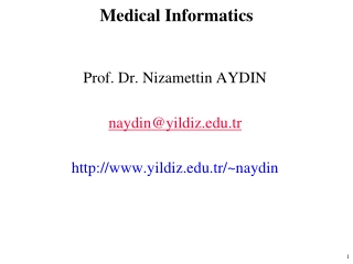 Medical I nformatics