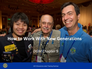 How to Work With New Generations