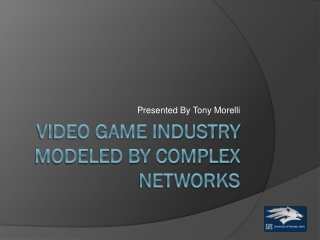 Video Game Industry modeled by complex networks