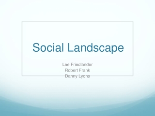 Social Landscape