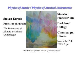 Physics of Music / Physics of Musical Instruments