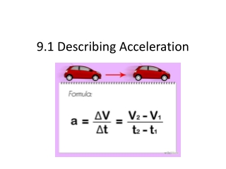 9.1 Describing Acceleration