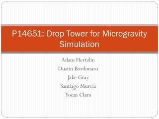 P14651: Drop Tower for Microgravity Simulation