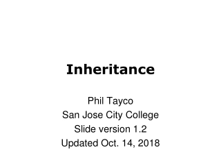 Inheritance