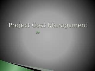 Project Cost Management