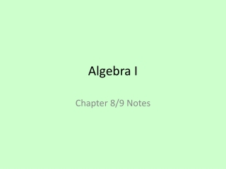 Algebra I