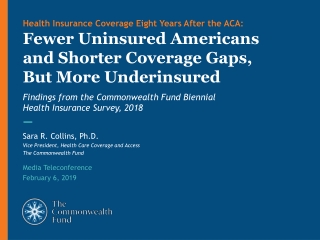 Findings from the Commonwealth Fund Biennial Health Insurance Survey, 2018