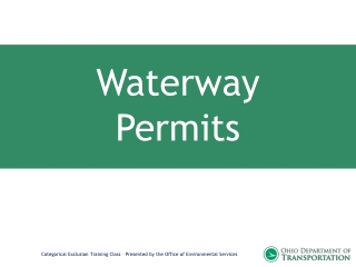 Waterway Permits