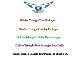 Golden Triangle Tour Packages