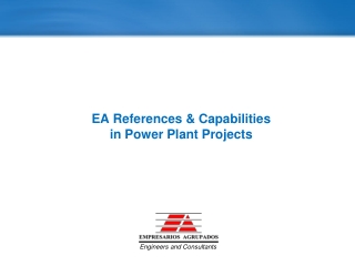 EA References &amp; Capabilities in Power Plant Projects