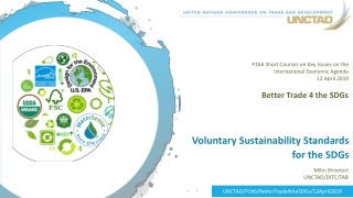 Voluntary Sustainability Standards for the SDGs