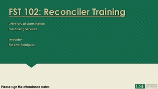 FST 102: Reconciler Training