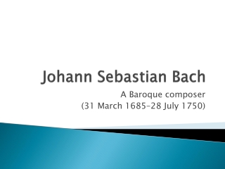 Johann Sebastian Bach