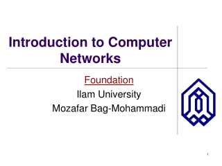 Introduction to Computer Networks