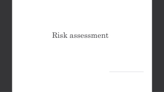 Risk assessment