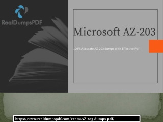 Microsoft AZ-203 Dumps Pdf Pass With Extra Effort