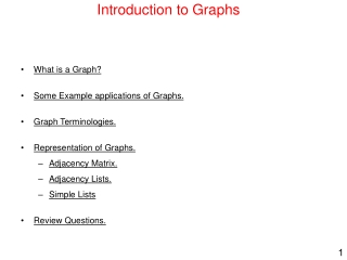 Introduction to Graphs