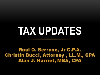 Tax Updates