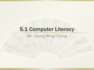 S.1 Computer Literacy