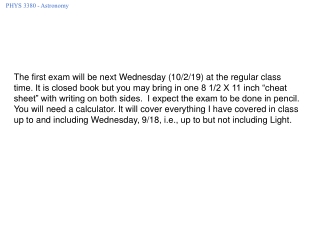 Homework Set #6 9/30/19 Due 10/9/19 Chapter 6 	Review questions 3 and 6 Problems 4 and 13