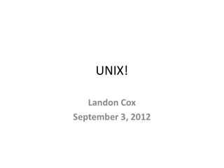 UNIX!