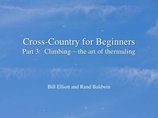Cross-Country for Beginners Part 3: Climbing—the art of thermaling