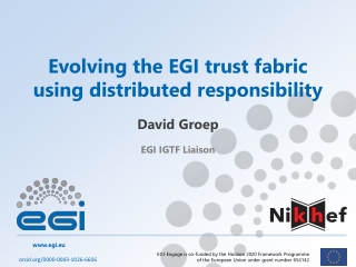 Evolving the EGI trust fabric using distributed responsibility